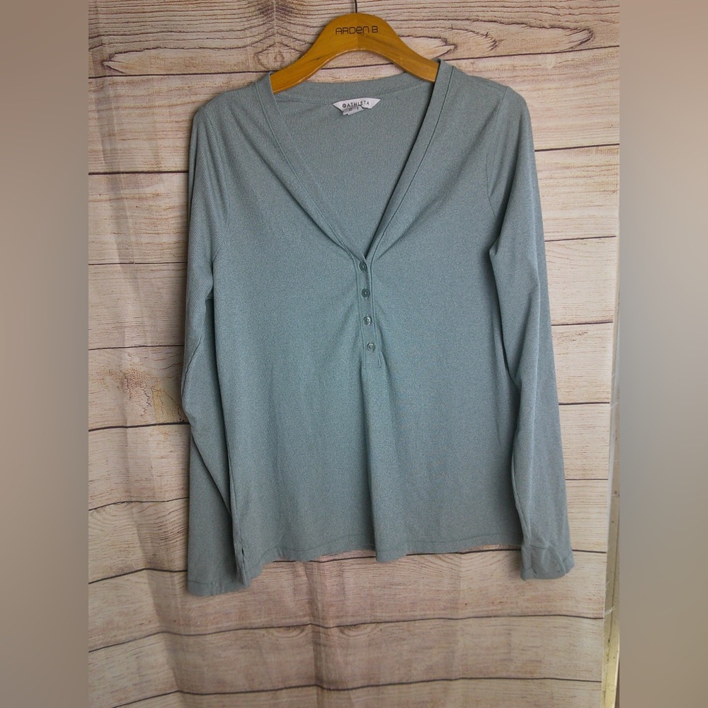 Athleta Uptempo Ribbed Henley